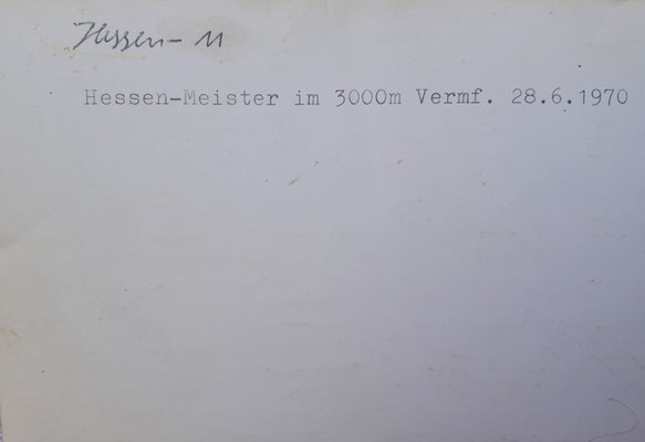 Hessische Jugendmeister in der 3000m Mannschaftsverfolgung 1970