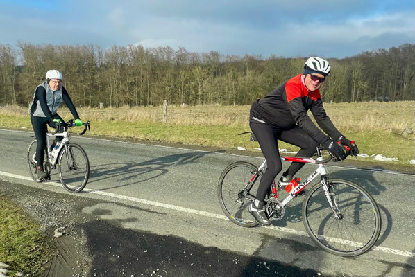 Müde Bergfahrer