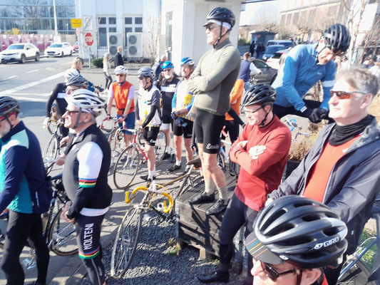 .....und freuten sich auf den Start