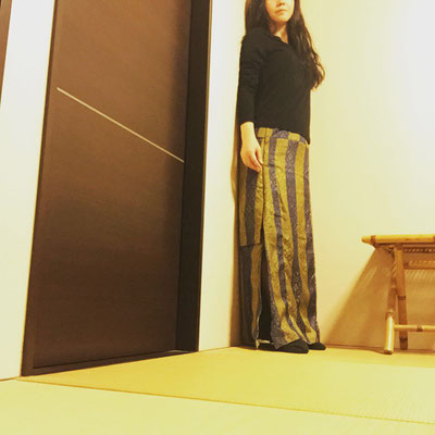 型紙なしの大島紬リメイクのスカート、作ってみました☆ - 柴田民緒 