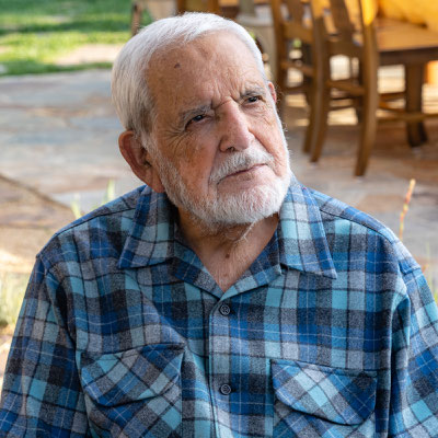 David's 90th birthday party guests - Pat's dad Ernie