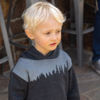 Easter morning - Owen gathering eggs