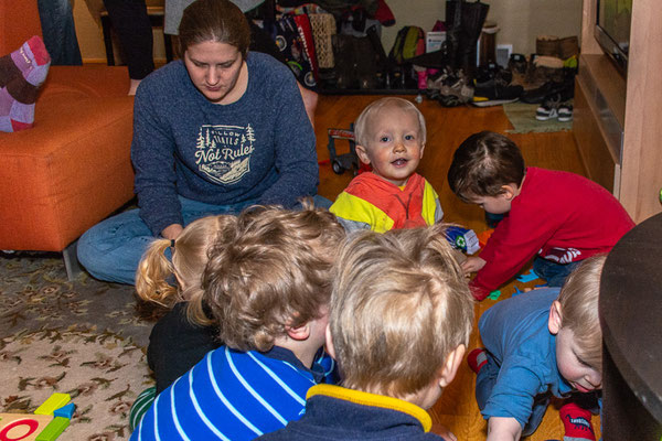Kids at Owen's party.