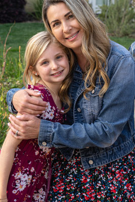 David's 90th birthday party guests - Greg's daughter, Annalise and wife, Rosalee