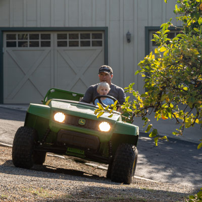 Owen doing some farming with Pat