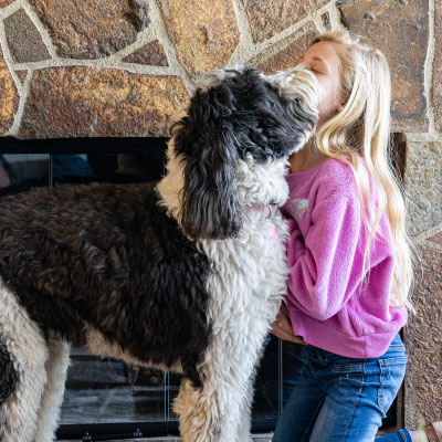 Easter morning - Molly and Annalise