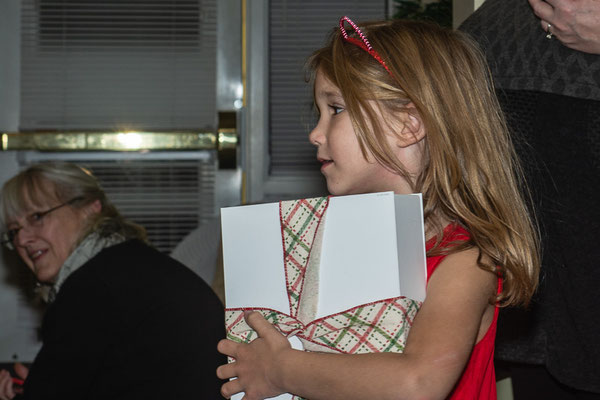 Amelia with gift