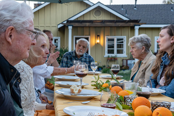 David's 90th birthday party guests - at the feast
