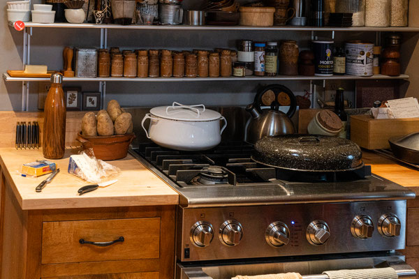Christmas Eve dinner on the stove