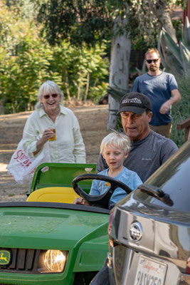 Owen doing some farming with Pat
