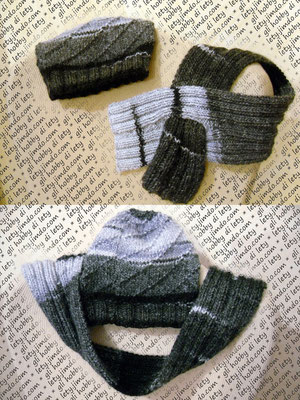 sciarpa e cappello a maglia - schema: http://www.ravelry.com/patterns/library/paulas-scarfette