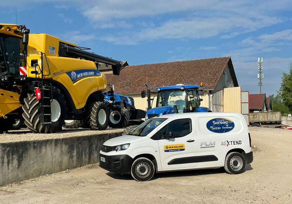 Véhicule du pôle nouvelles technologies d'Europagri à Saint-Clément