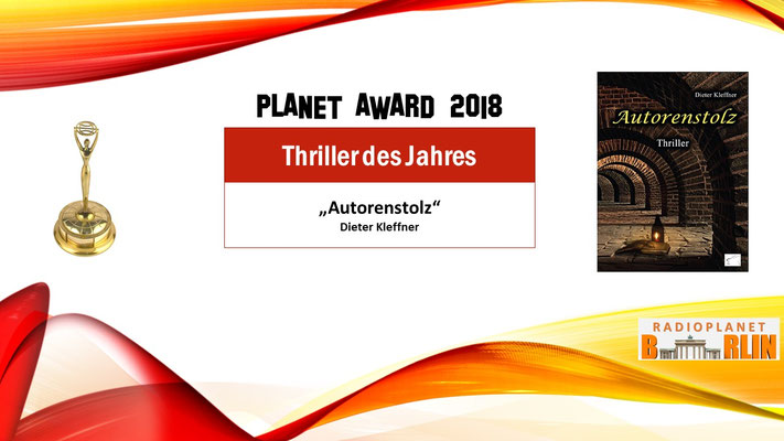 Urkunde "Thriller des Jahres – Autorenstolz"