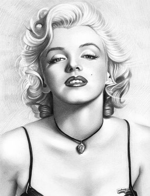 Marilyn Monroe | Copyrights © ART GOD & LOVE INC - Drawing by Dayron Villaverde