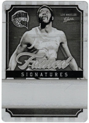 HOF 09 Famed Signature Black Plate - Connie HAWKINS