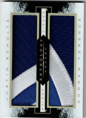 Panini Anthology 15 Paired Pieces Prime #30/49 - Justin Schultz - Andrew Ference - Oilers