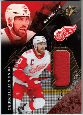SPX17 - Material Jersey n°15 - Henrik ZETTERBERG - Red Wings