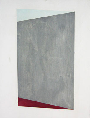 Raum//Bild Kristall | 2014,  Eitempera, Tusche auf Holz, 46 x 35 cm