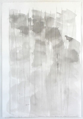 Japanische Landschaft | 2003, Tusche/Bütten, 112 x 77 cm