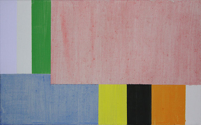 Raum perzeptiv 4 (Frühling Studie 1) | 2015, Eitempera auf Leinwand, 39 x 63 cm
