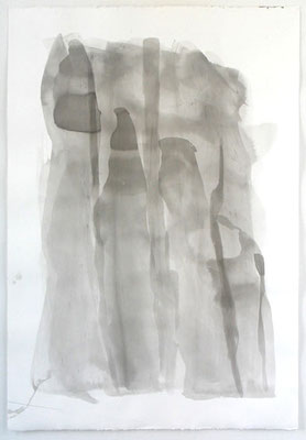 Japanische Landschaft | 2003, Tusche/Bütten, 112 x 77 cm