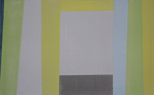 Raum perzeptiv 2 (Frühling Studie 1) | 2015, Eitempera auf Leinwand, 39 x 63 cm