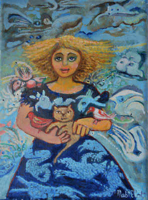 Turbulences Huile sur toile 24x18cm