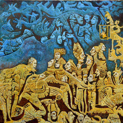 PHEDCA Huile sur toile 50x50 cm
