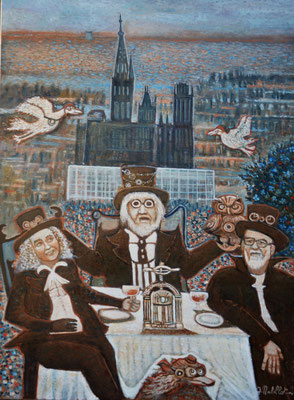 CANARDS AU SANG  73x54 cm