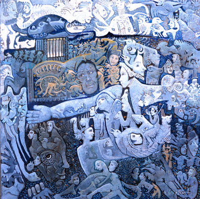 POMIRRA Huile sur toile 60x60 cm