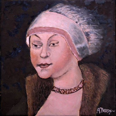 ANTHE Huile sur toile 20x20 cm