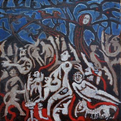 RAN Huile sur toile 20x20 cm