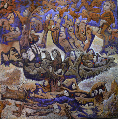 TARVOS Huile sur toile 80x80 cm