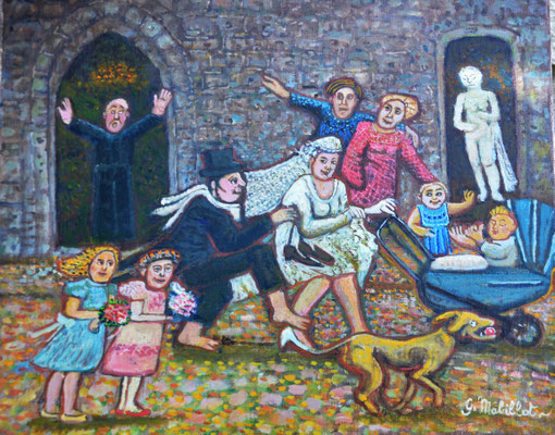 Aléa jacta est Huile sur toile 33x41 cm