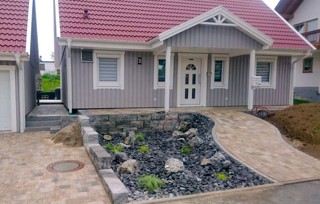 Eingangsbereich Außen Modell Malmö von Berg-Schwedenhaus