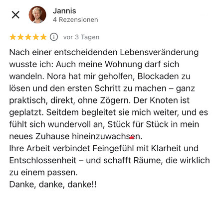 Raumgestaltung Beratung Erfahrungsbericht Veränderung Zuhause