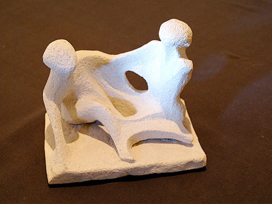 Le dialogue - terre cuite - hauteur : 18 cm - 2003
