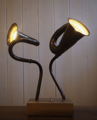 Findling-Lampe "Orchester"; 280.-