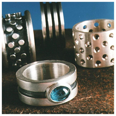 Moderne Sterling Silber Ringe