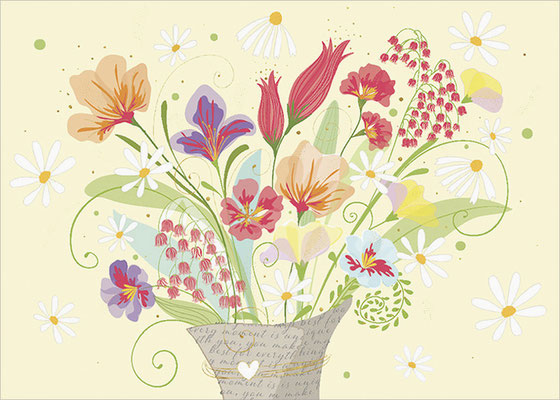 Blumenvase Postkarte
