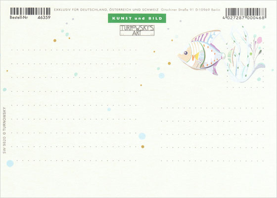Fische Postkarte Rückseite