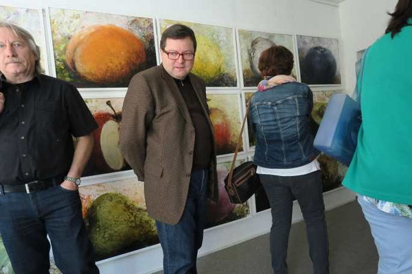 7 Kulturkreis Vellberg  Atelierbesuch bei Gerhard Frank, Crailsheim, 19. April 2015, "Abstrakt und Real"