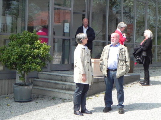 Kulturkreis Vellberg, Atelierbesuch beim Bildhauer Rudolf Kurz in Ellwangen, April 2014