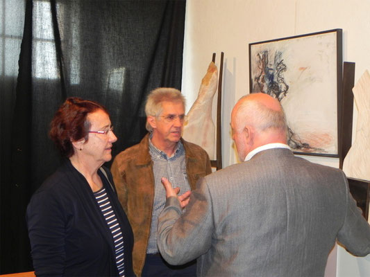 Kulturkreis Vellberg, Atelierbesuch beim Bildhauer Rudolf Kurz in Ellwangen, April 2014