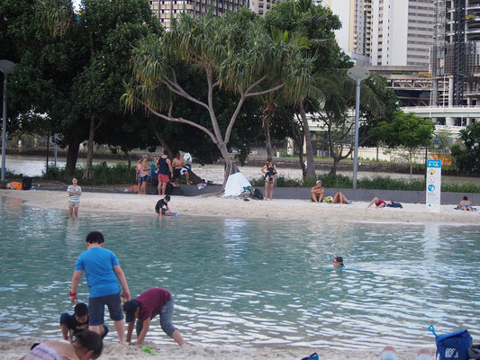 Brisbane Freibad mit Strand