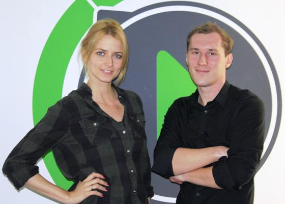 Dominik Kollmann mit Eva Padberg