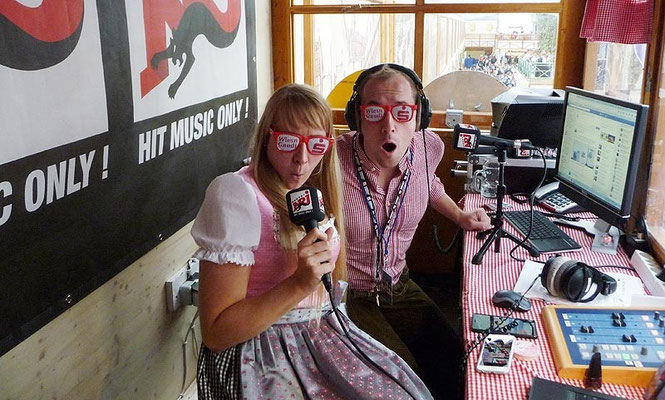 Dominik Kollmann im Radio ENERGY Wiesnstudio