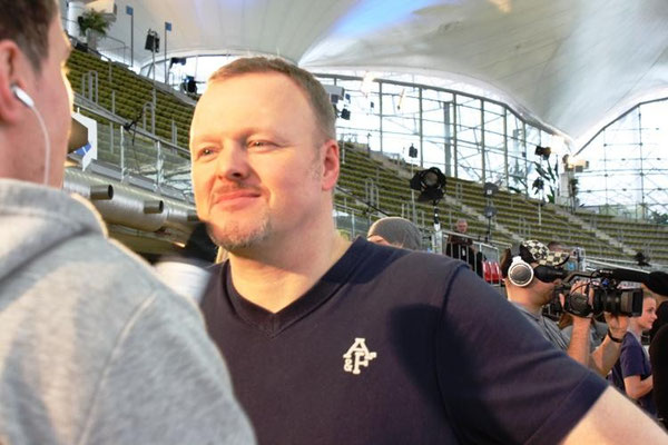 Dominik Kollmann mit Stefan Raab