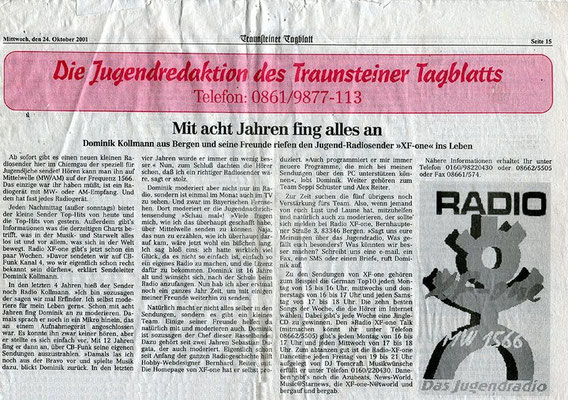 Dominik Kollmann im Traunsteiner Tagblatt