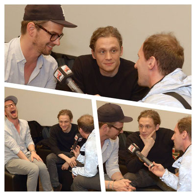 Dominik Kollmann mit Joko Winterscheidt und Matthias Schweighöfer